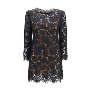 Self-Portrait Black Polyamide Cocktail Women's Dress